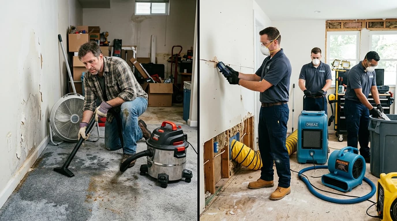 DIY vs Professional Water Damage Restoration: What's Best? - Englewood Water Damage Restoration